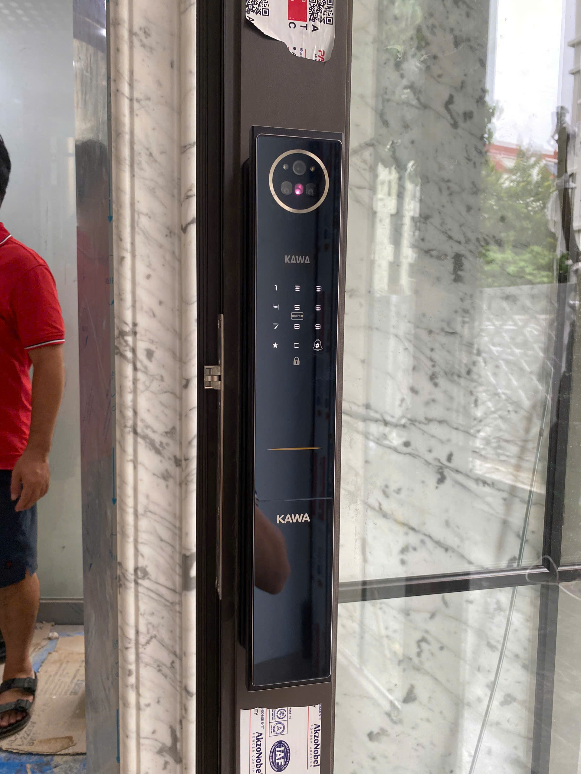 Khóa thông minh Kawa KT88F Ultra lắp cửa nhôm kính bản rộng